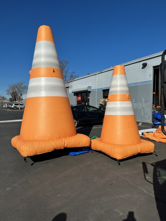 Oversize Inflatable Construction Cones