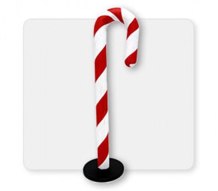 Giant Candy Cane on stand 6'