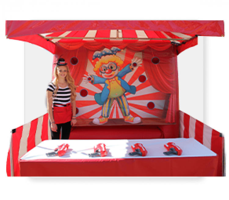 Clown Shooting Gallery with carnival tent package.