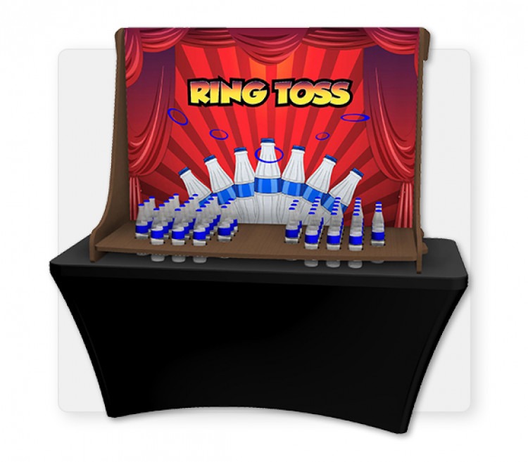 Bottle Ring Toss with Carnival Tent Package