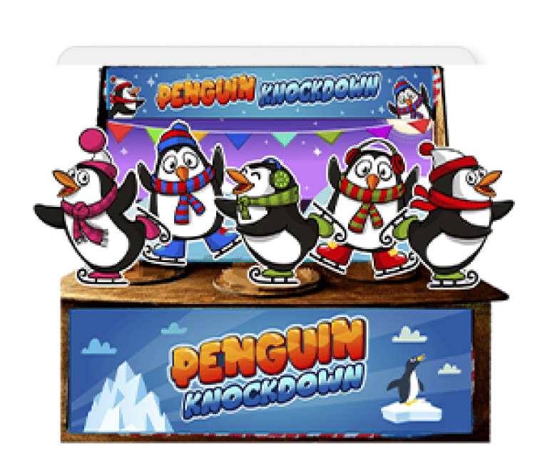 Penguin Knockdown  Premium Wood Games