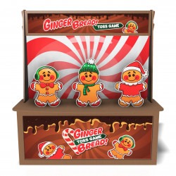 1 1732087611 Gingerbread Toss Premium Wood Games 6'L X 3'W X 8'H