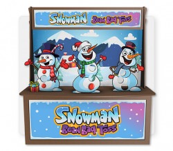 Snowman Bean Bag Toss  Premium Wood Games