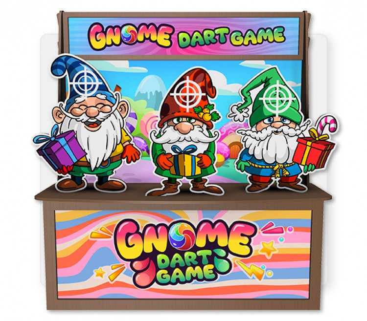 Gnomes Magnetic Darts  Premium Wood Games