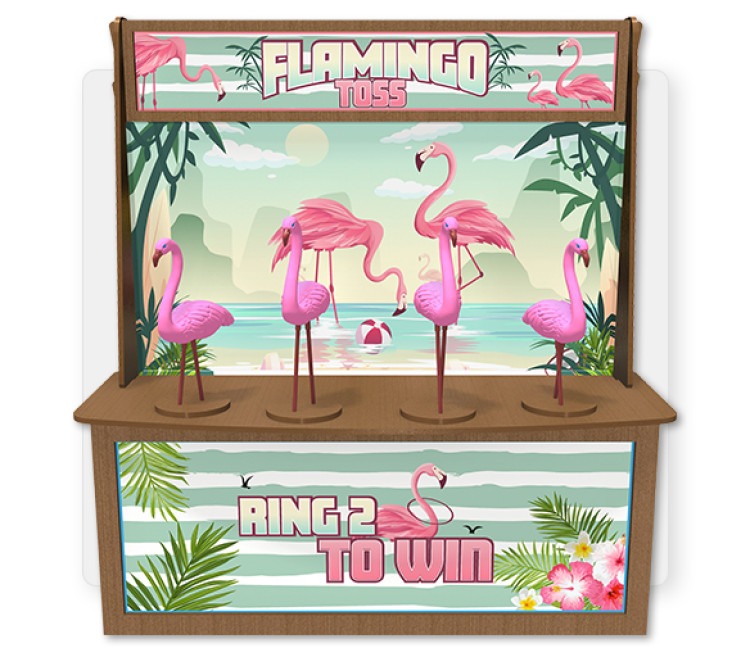 FLAMINGO TOSS  Premium Wood Games