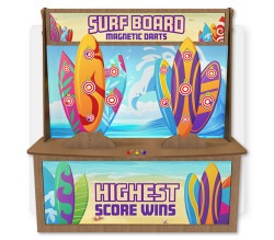 Surf Board Magnetic Darts  Premium Wood Games