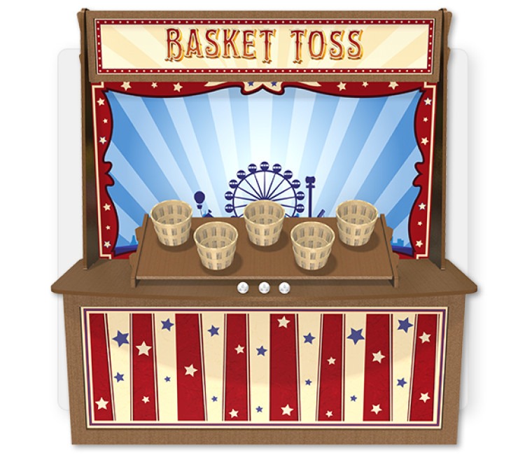 BASKET TOSS  Premium Wood Games