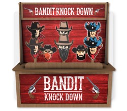 Bandit Knockdown  Premium Wood Games