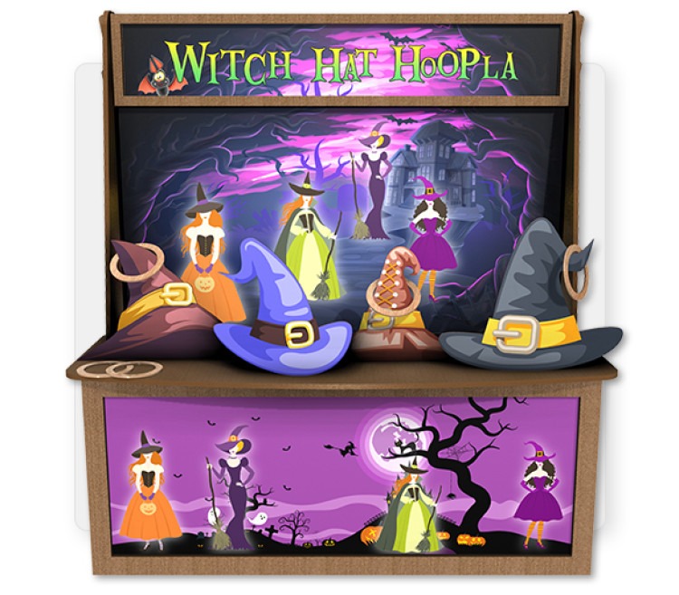 Witch Hat Hoopla  Premium Wood Games