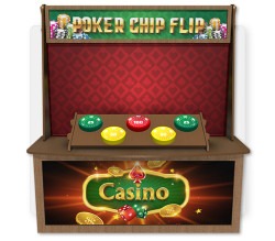 Casino Poker Chip Flip  Premium Wood Games