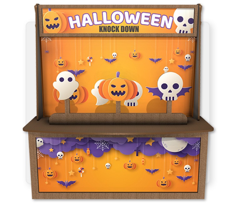 Halloween Knockdown  Premium Wood Games