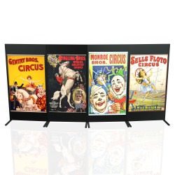 11 1739300361 Vintage Poster Stands Grouping C - 4-double sided 4'x8'