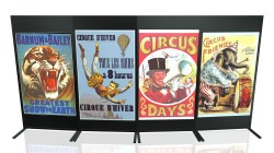 8 1739304009 1 Vintage Poster Stands Grouping A - 4-double sided 4'x8'