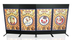 9 1739296229 Vintage Poster Stands Grouping B - 4-double sided 4'x8'