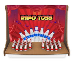 Bottle Ring Toss with Carnival Tent Package 8' x 8'