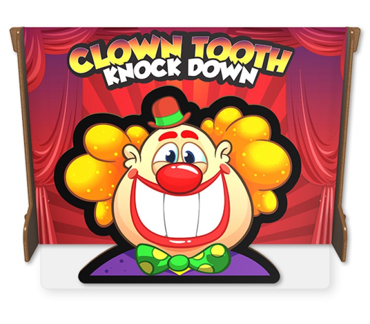 Clown Tooth Knockout with Carnival Tent Package 8' x 8'