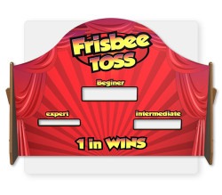 Frisbee Toss with Carnival Tent 8' x 8'