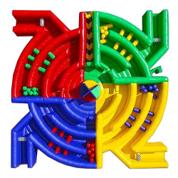 dizzy x maze obstacle 1 1751755955 Dizzy X Obstacle - FULLY STAFFED 30'L X 30'W X 8'H