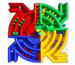 Dizzy X Obstacle - FULLY STAFFED 30'L X 30'W X 8'H