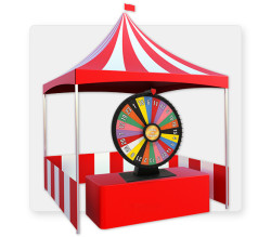 Prize Wheel  with Carnival Tent Package 8' x 8'