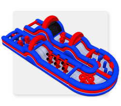 180 RUSH OBSTACLE COURSE 40' x 60'