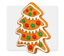 gingerbread cookie tree 5' with stand