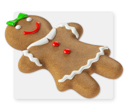 gingerbread girl 4' with stand