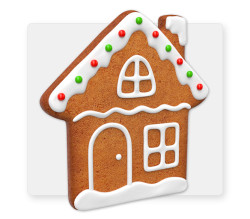 Gingerbread Cookie House 6'