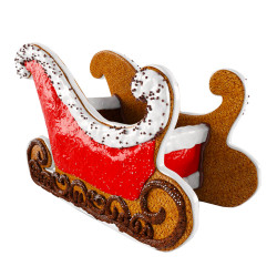 gingerbread santa sleigh 1 1760771625 Gingerbread Sleigh Christmas 4' by 8'