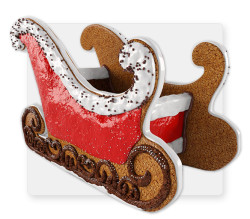 Gingerbread Sleigh Christmas 4' by 8'