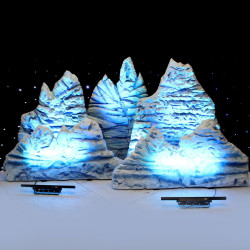 snow mountain range led 1 1760683044 Winter Wonderland Mountains Set of 3 Lighted