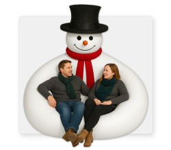 Snowman Lounger 10'x10'by 8'