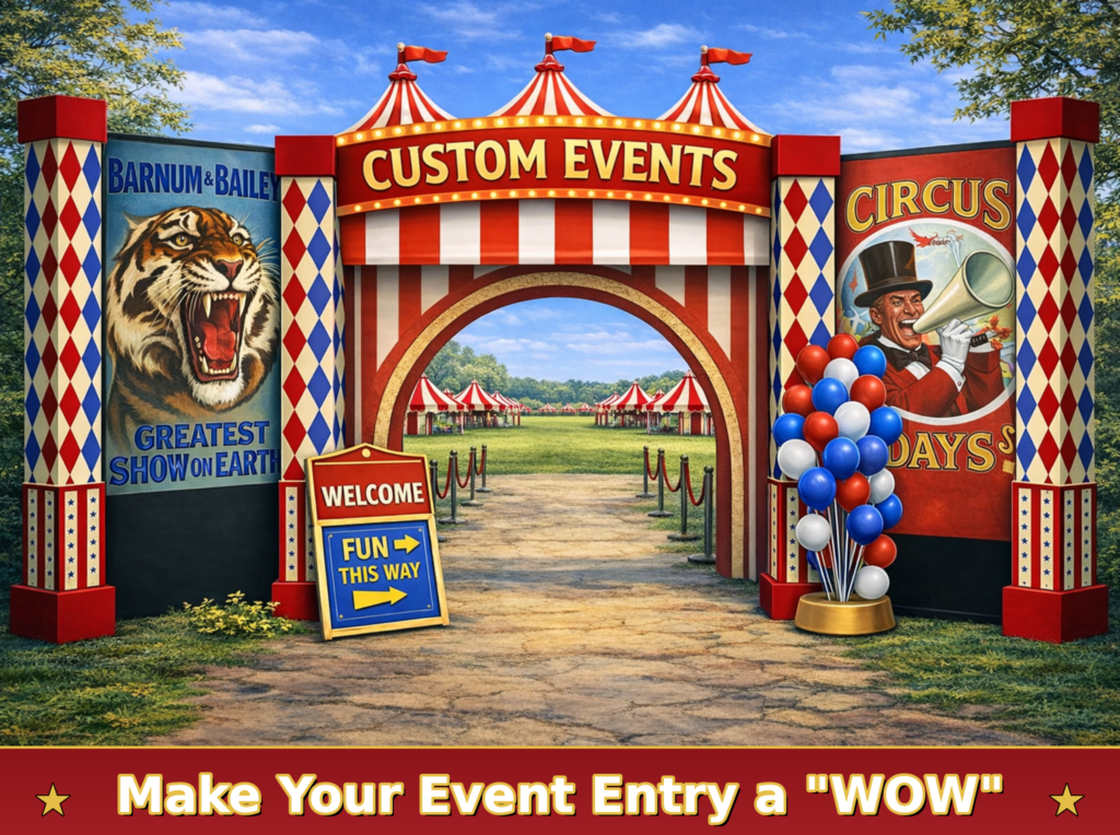 circus event entry wow banner Event Entry Ideas