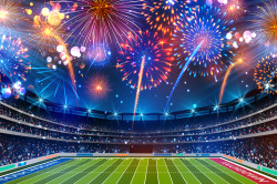 15' by 10' Football Stadium Backdrop