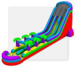 27’ waterslide with slip and slide 27’H x 35’L x22’W