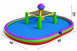 World's largest Wacky Bouncer 40' by 60'