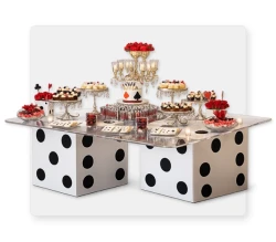 Casino Dessert Table 3' by 6'
