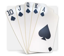 Hand of Five Oversized Playing Cards 8' by 8'