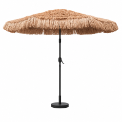 9ft Hula Thatched Tiki Umbrella & Stands