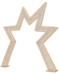 12' Illuminated Star Arch
