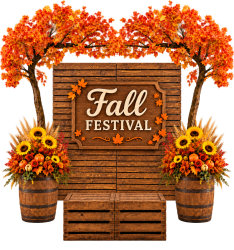 Fall Backdrop 10' H by 10' W