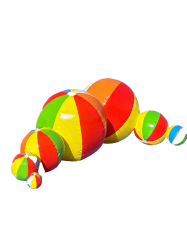 Inflatable Beach Ball Grouping 6'H by 8' W
