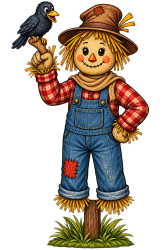 Scarecrow20boy2 1787683971 Vintage Scarecrow Grouping 6' tall