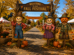Scarecrow20grouping1 1787684063 Vintage Scarecrow Grouping 6' tall