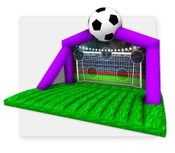 Inflatable Soccer Goal Kick Challenge 18′ W × 23′ L × 16′ H
