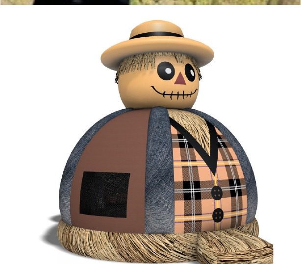 Scarecrow bounce house inflatable for fall events