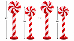 ChatGPT20Image20Sep2082020262003 01 2620PM 1788905186 Peppermint Lollipop Poles set of 4 - 12'H and 10'H