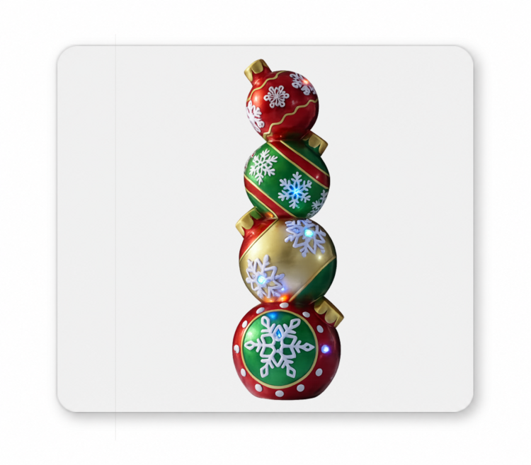 Christmas stackable Ornament 4'H