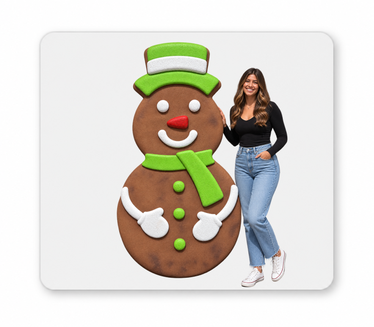 Gingerbread Snowman 6' with stand