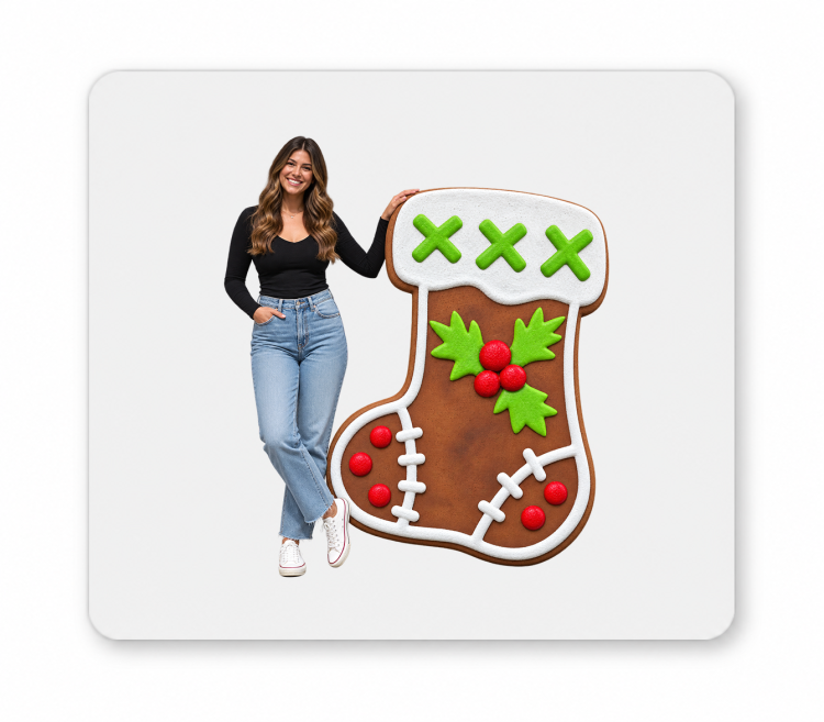 Gingerbread Stock Cookie 3'by 3' with stand
